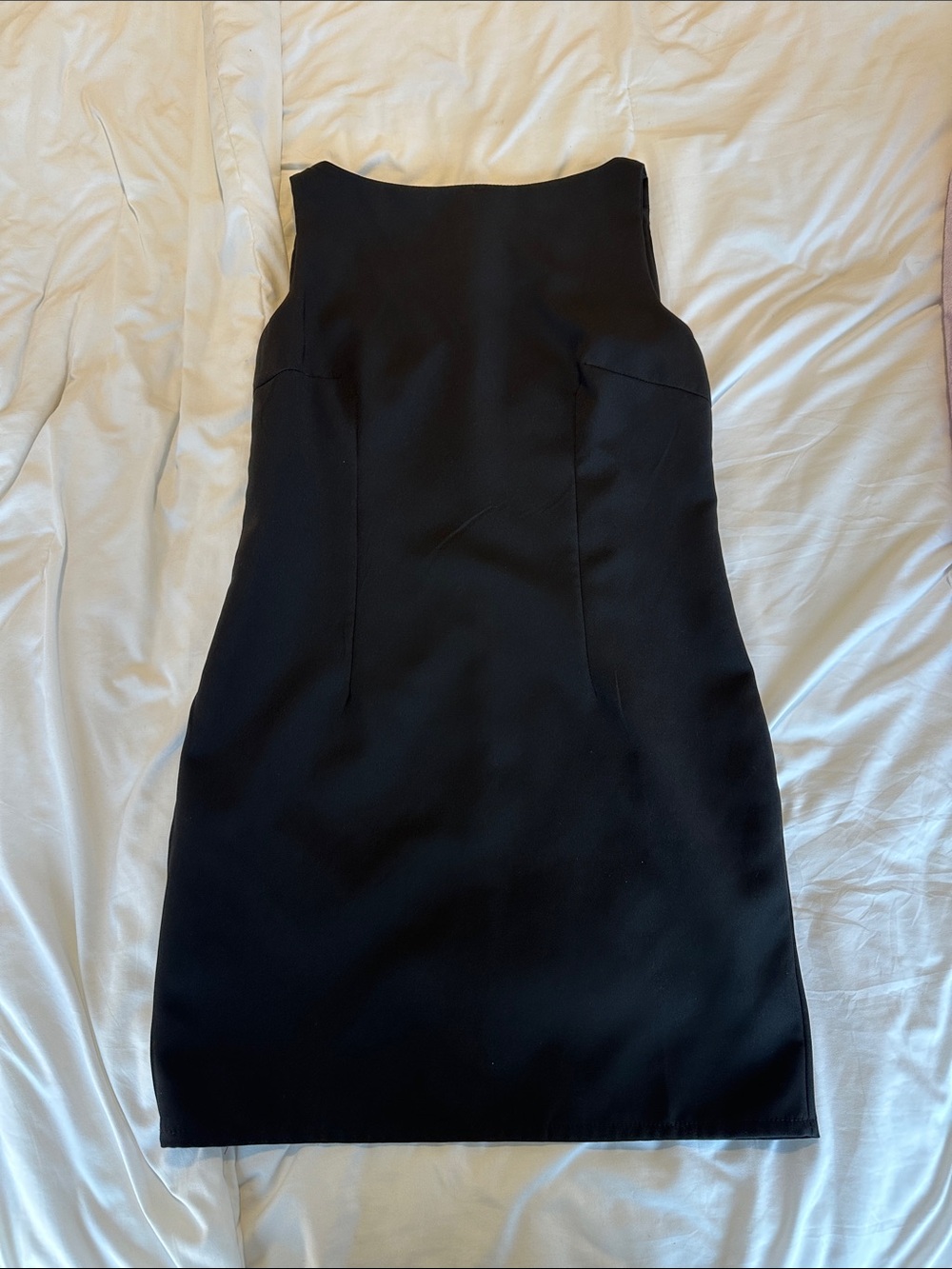 Classic Sleeveless Black Sheath Dress
